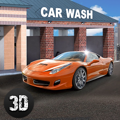 Super Car Wash Service Station 3D Full Icon