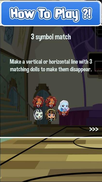 Monster Girls Makeover Match 3: Connect the dolls