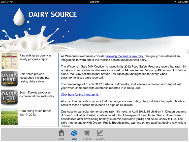 Dairy Source for iPad