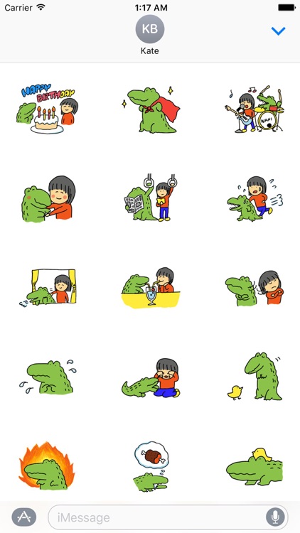 Green Alligator - A Lovely Pet Sticker