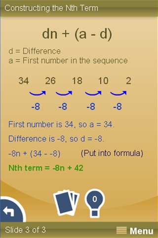 Algebra and Sequences screenshot 4