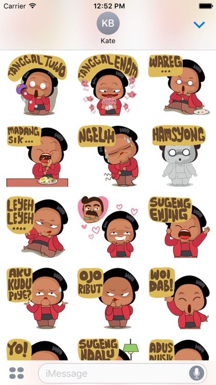 Mrs Ayu for iMessage Sticker