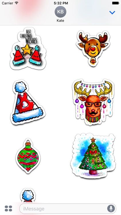 Watercolor Christmas Stickers Vol. 5 screenshot-4