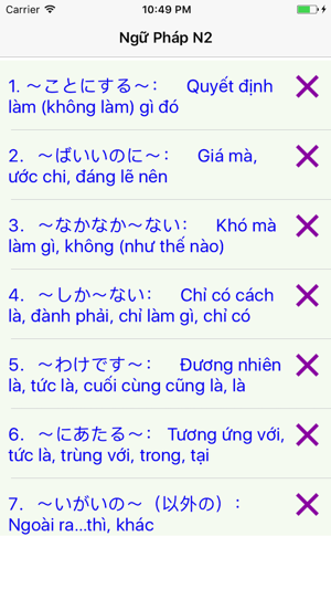 Ngữ pháp tiếng nhật JLPT N2(圖1)-速報App