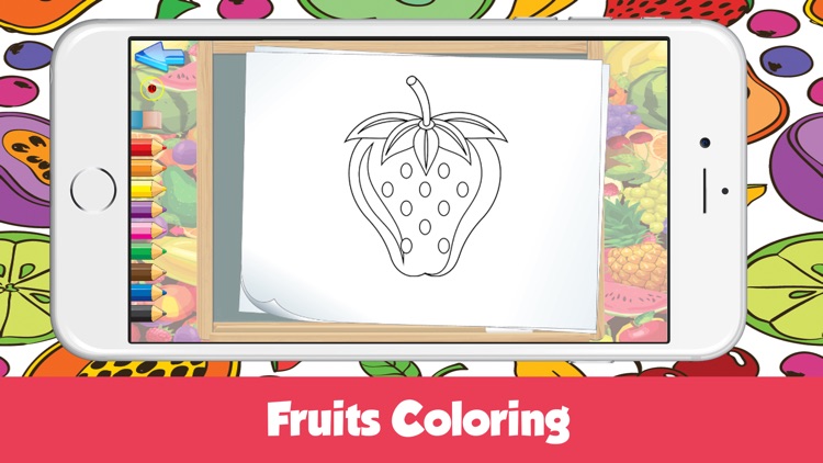 ABC Alphabet Fruit Vocabulary Coloring Kids Games