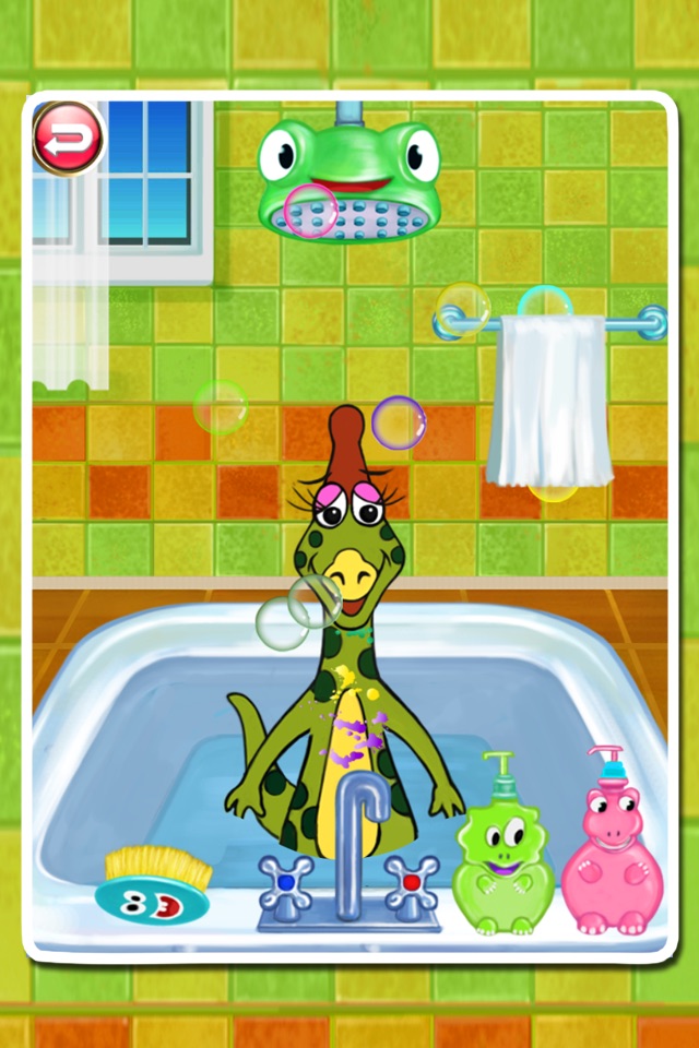 Dino Bath & Dress Up -FREE games for girls & boys screenshot 3