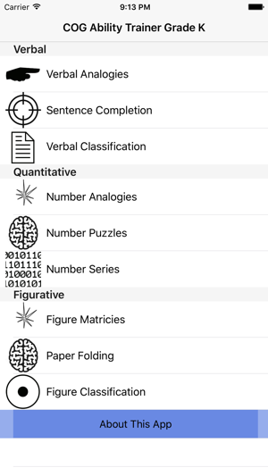 COGAT for Kindergarten(圖1)-速報App