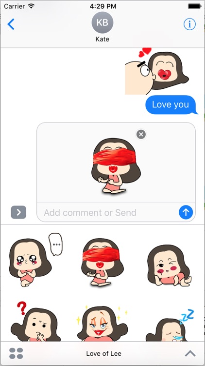 Love of Lee - Flirty Emoji Pro with Sticker Pack