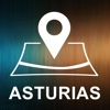 Asturias, Spain, Offline Auto GPS