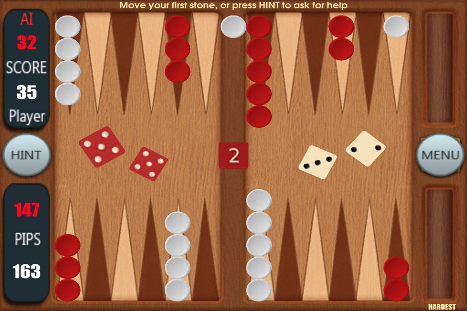 Backgammon by George screenshot 2