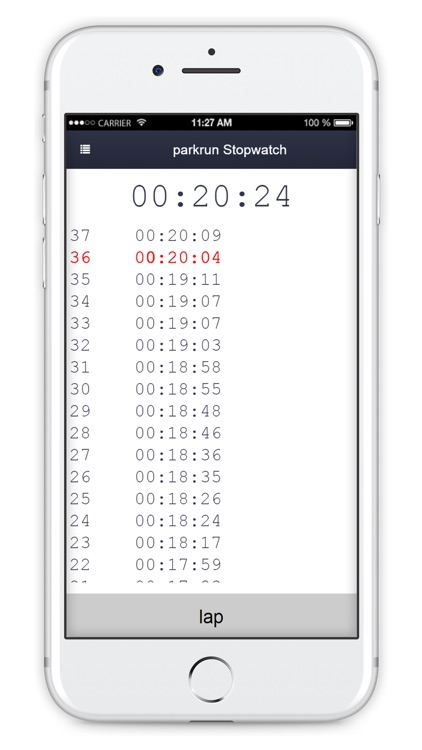 SchoolsRun stopwatch