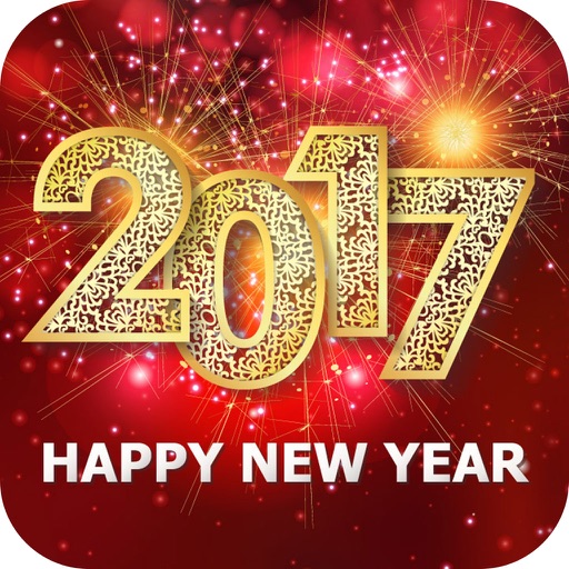 Happy New Year Greeting Cards 2017 icon