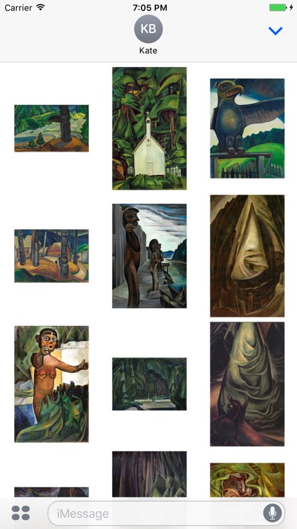 Emily Carr Artworks Stickers