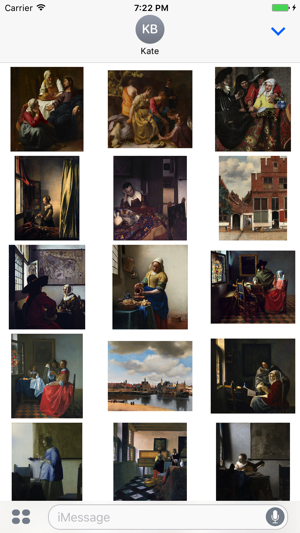 Johannes Vermeer Paintings for iMessage