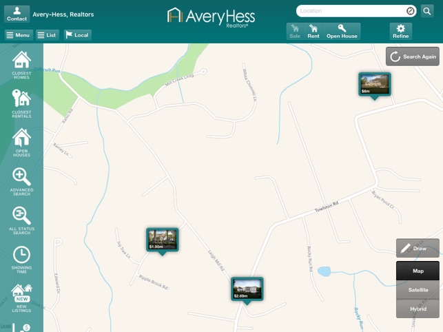 AveryHess Real Estate Search for iPad