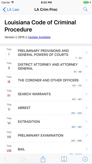 Louisiana Code of Criminal Procedure (LawStack)(圖1)-速報App