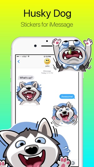 Polar Husky Dog Stickers(圖1)-速報App