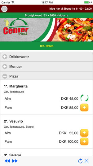 Center Pizza Hvidovre(圖2)-速報App