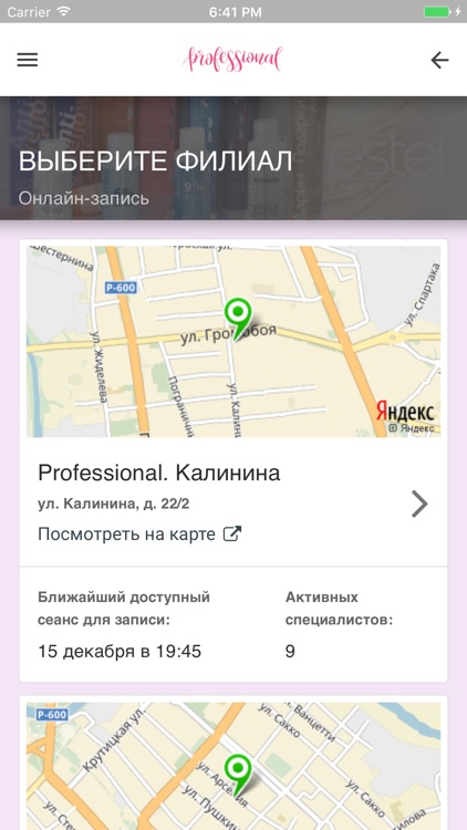 Салоны красоты Professional