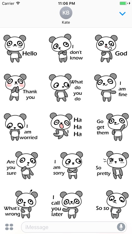 Kawaii Panda Sticker