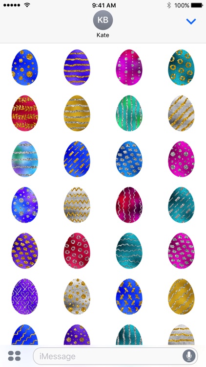 Easter Eggs - Foil and Glitter