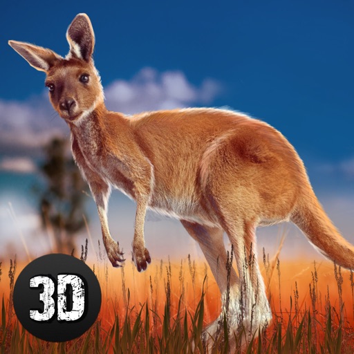 Kangaroo Australian Wild Life Simulator 3D Icon