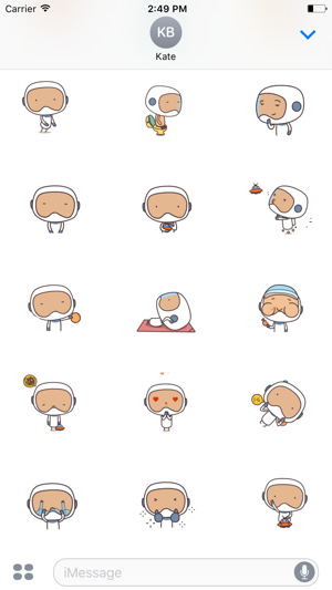 Mr Astronaut animated stickers pack(圖3)-速報App