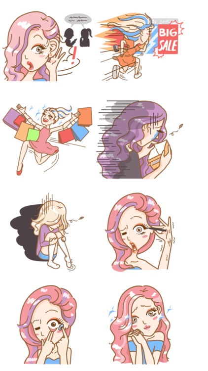 Supermodel Stickers by Abay Imanberlin