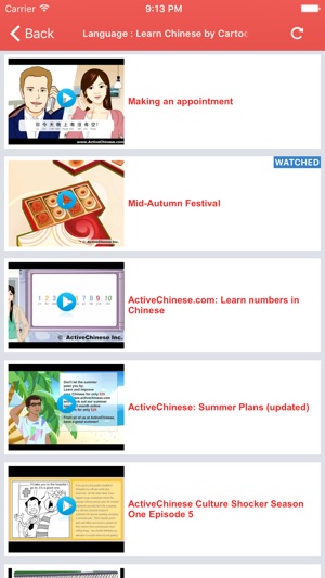 Chinese Video Lessons - Watch and Learn(圖3)-速報App