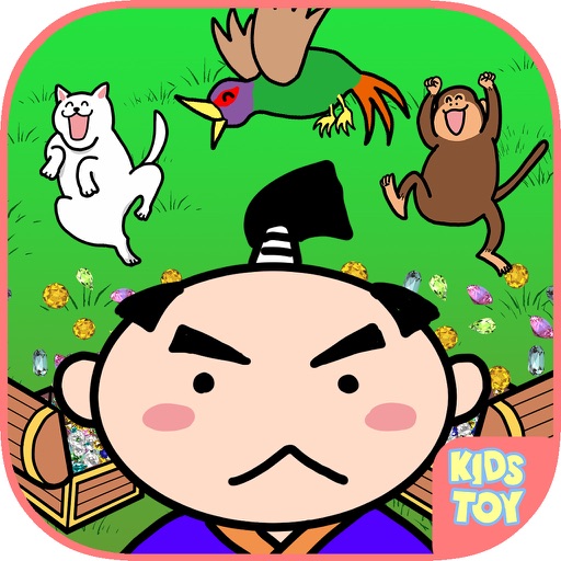 Kids picture book game - Momotaro Icon