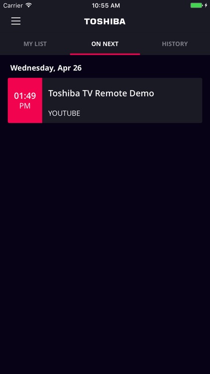 Toshiba Cast TV Remote