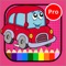 Vehicles coloring pages for kindergarten activitie