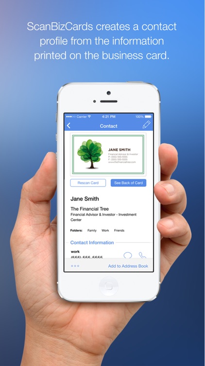 ScanBizCards Business Card Reader screenshot-3