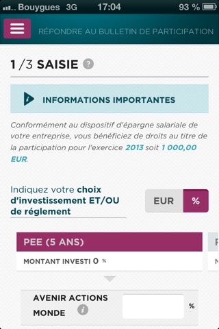 Mon Epargne Salariale screenshot 4