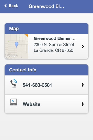 La Grande School District screenshot 2