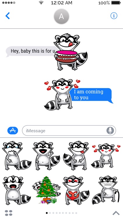 Raccoon Emoji Stickers