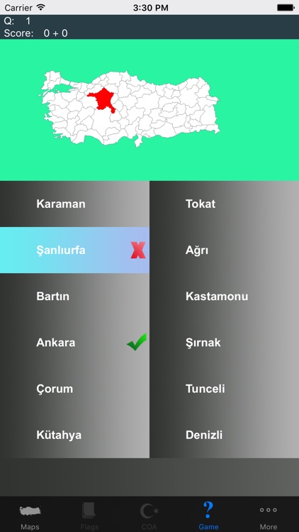 Turkey State Maps Info and Quiz