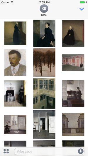 Vilhelm Hammershoi Artworks Stickers