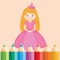 Princess Coloring Book for Girls: Learn to color