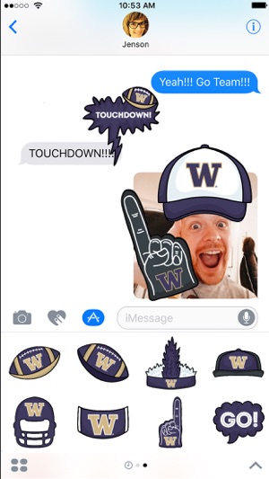 University of Washington Plus Sticker fo