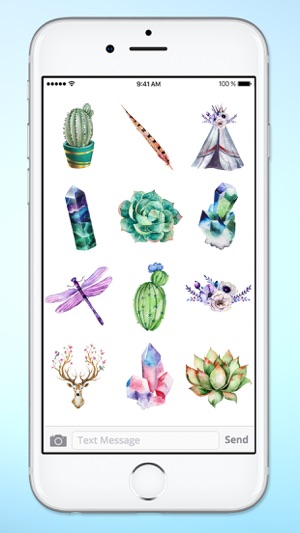 Watercolor Boho Life Sticker Pack(圖3)-速報App