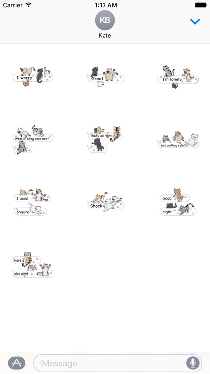 Cat Cat Cat English Version Stickers Pack