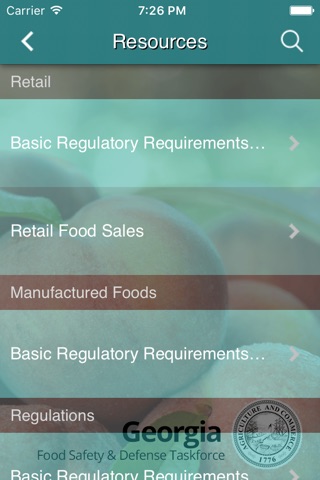Georgia Food Safety Task Force screenshot 3