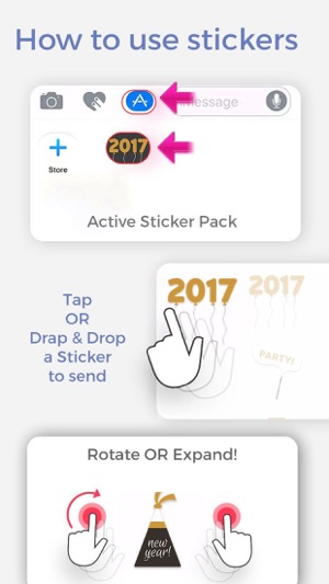 New Year 2017 Stickers(圖3)-速報App