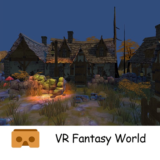 VR Fantasy World Cardboard Icon