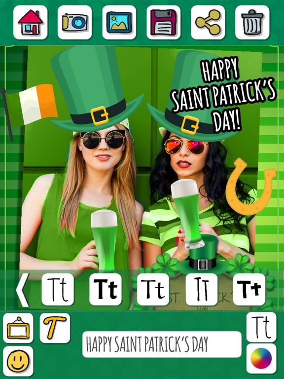 St. Patrick's Day photo editor – Frames & stickers screenshot 2