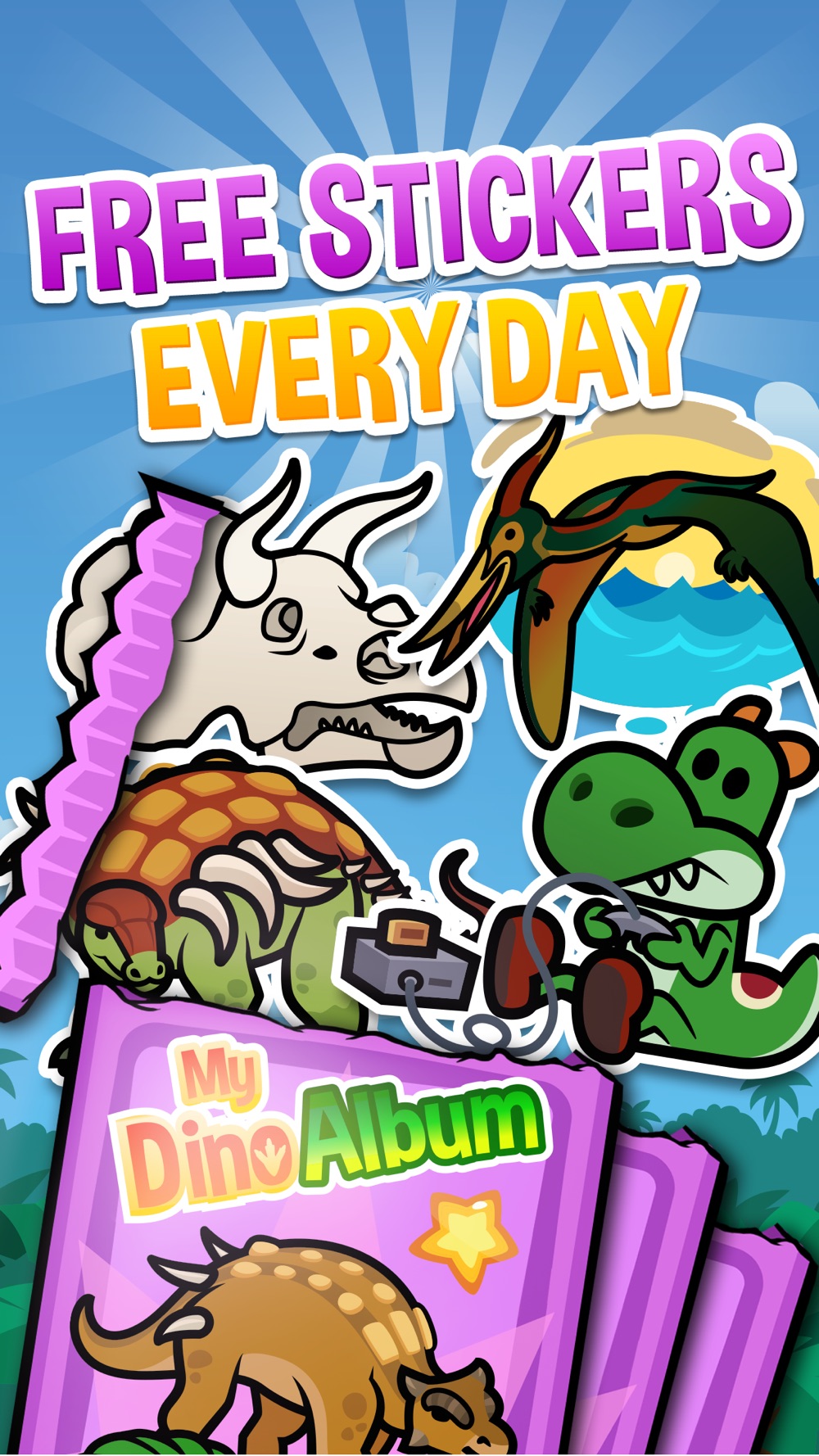 My Dino Album - Collect & Trade Dinosaur Stickers hack tool
