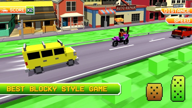 Blocky Road Racing Sim HD : Extreme Driving(圖3)-速報App