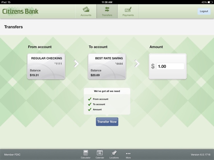 Citizens Bank Byhalia for iPad screenshot-3