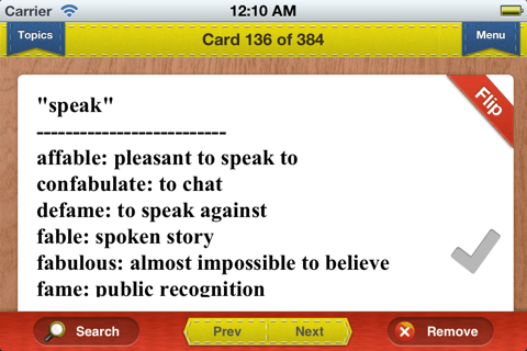 TEAS 6 Prep Verbal Flashcards Exambusters screenshot 4